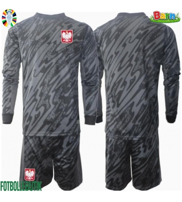 Polen Målvakt Bortaställ Barn EM 2024 Långärmad (+ Korta byxor)